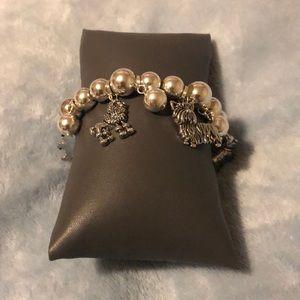 Silver charm bracelet